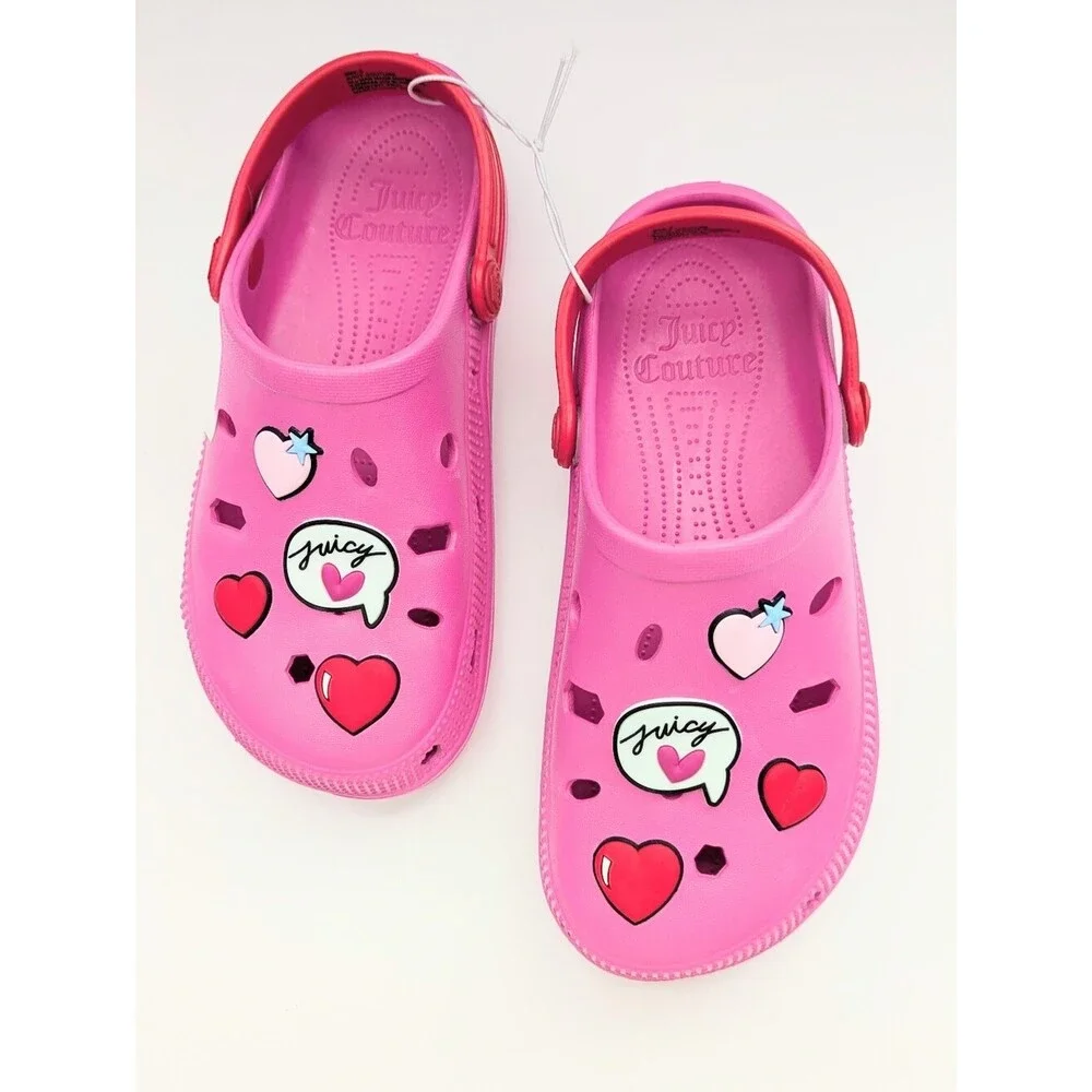 Juicy Couture Kids' (Size 3) Pink Slip-On 